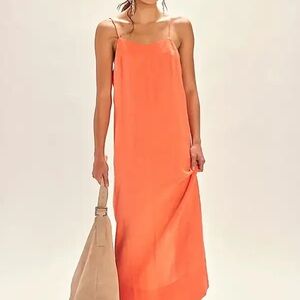 Free People Aspen Linen Maxi Dress